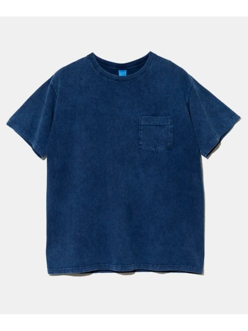 Rakuten - GOOD ON/グッドオン S/S CREW POCKET TEE INDIGO SHAVE (MENS) Good On ゴースローキャラバン トップス カットソー・Tシャツ【送料無料】[Rakuten Fashion]
