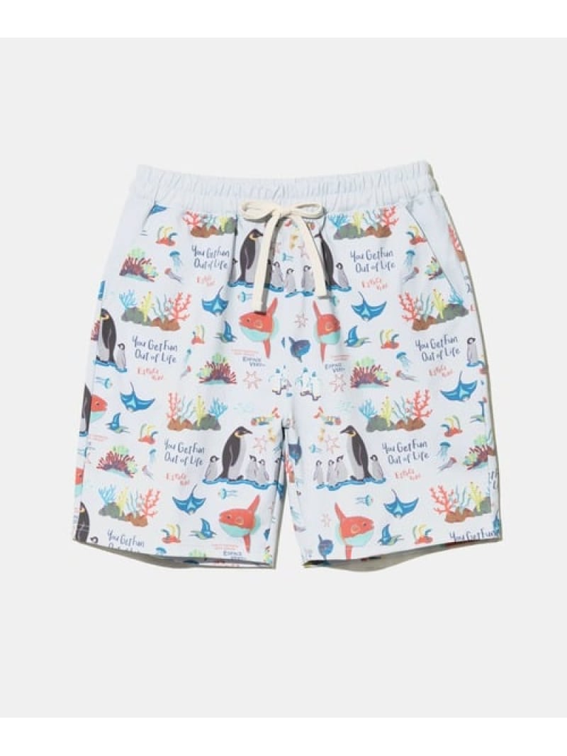 Rakuten - 【GSC別注】ESPACE VERT/エスパスヴェール 吸水速乾 海洋生物 総柄ショーツ (MENS) GSC MENS SELECT ゴースローキャラバン パンツ その他のパンツ ネイビー【送料無料】[Rakuten Fashion]