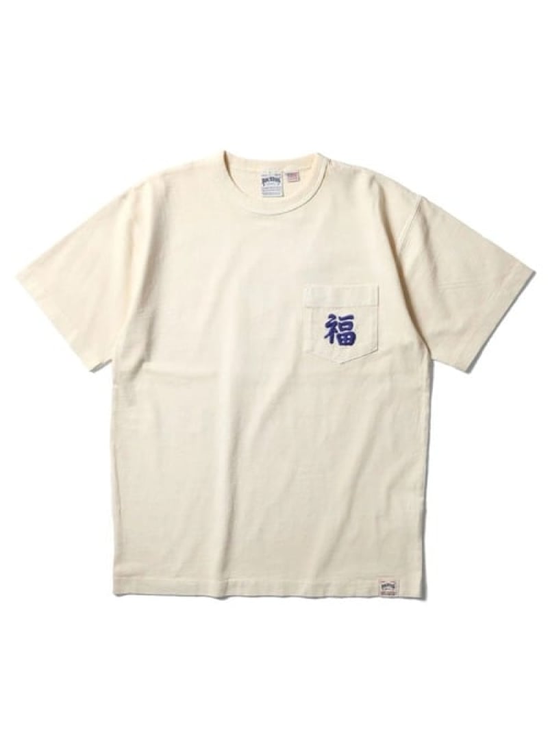 Rakuten - HOUSTON/ヒューストン PIGMENT FOAM PT SOUVENIR SS TEE(MENS) SELECT BRANDS ジャックローズ トップス カットソー・Tシャツ ホワイト ブラック【送料無料】[Rakuten Fashion]