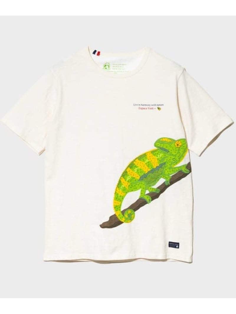Rakuten - 【GSC別注】ESPACE VERT/エスパスヴェール カメレオン S/S TEE (MENS) GSC MENS SELECT ゴースローキャラバン トップス カットソー・Tシャツ グレー ベージュ【送料無料】[Rakuten Fashion]