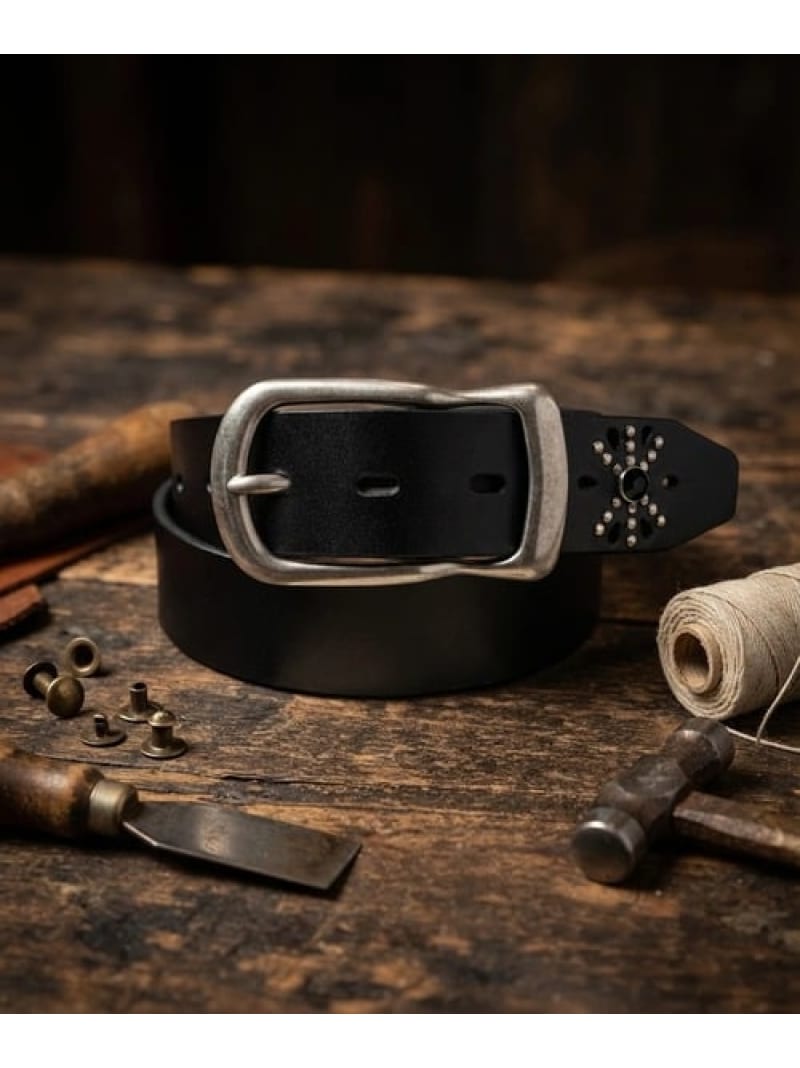 Rakuten - TACHIYA/タチヤ 40mm 剣先スタッズギャリソンベルト SELECT BRANDS ジャックローズ ファッション雑貨 ベルト ブラック【送料無料】[Rakuten Fashion]