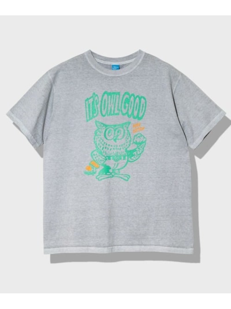 Rakuten - GOOD ON/グッドオン OWL SS TEE (MENS) Good On ゴースローキャラバン トップス カットソー・Tシャツ ブルー【送料無料】[Rakuten Fashion]