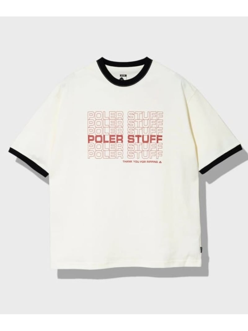 POLeR/ポーラーT.HANKS TRIM TEE (MENS) GSC MENS SELECT ゴースローキャラバン トップス カットソー Tシャツ レッド ブラック【送料無料】 Rakuten Fashion