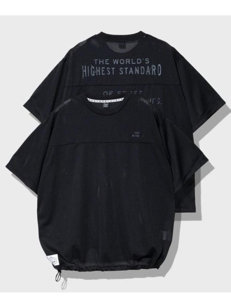 Rakuten - POLeR/ポーラーMESH BAGGY S/S (MENS) GSC MENS SELECT ゴースローキャラバン トップス カットソー・Tシャツ ブラック【送料無料】[Rakuten Fashion]