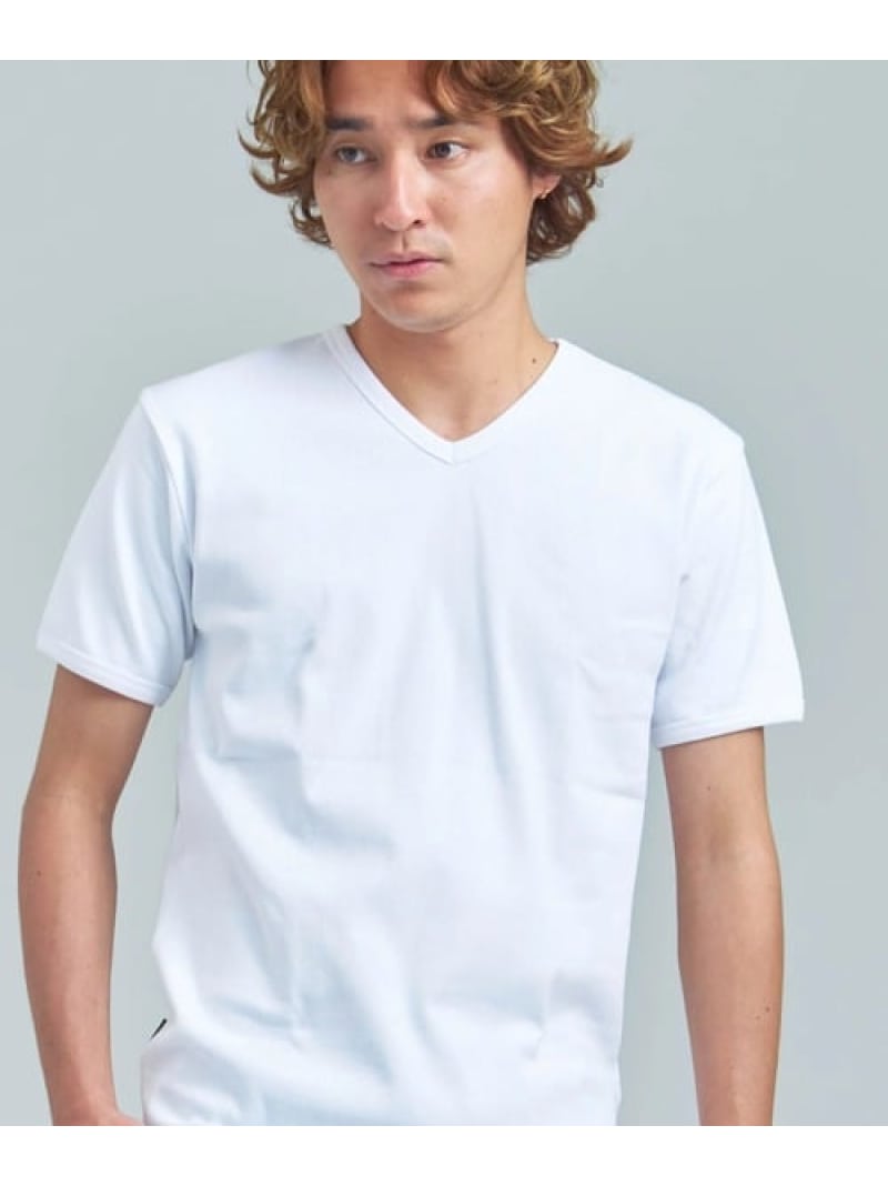 Rakuten - AVIREX/アヴィレックス DAILY S/S RIB V NECK TEE(MENS) SELECT BRANDS ジャックローズ トップス カットソー・Tシャツ ブラック ホワイト[Rakuten Fashion]