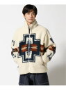 ペンドルトン ボアジャケット メンズ (M)PENDLETON/ペンドルトン Boa Stand Blouson PENDLETON ジャックローズ ジャケット・アウター ブルゾン・ジャンパー ベージュ ブラック【送料無料】[Rakuten Fashion]