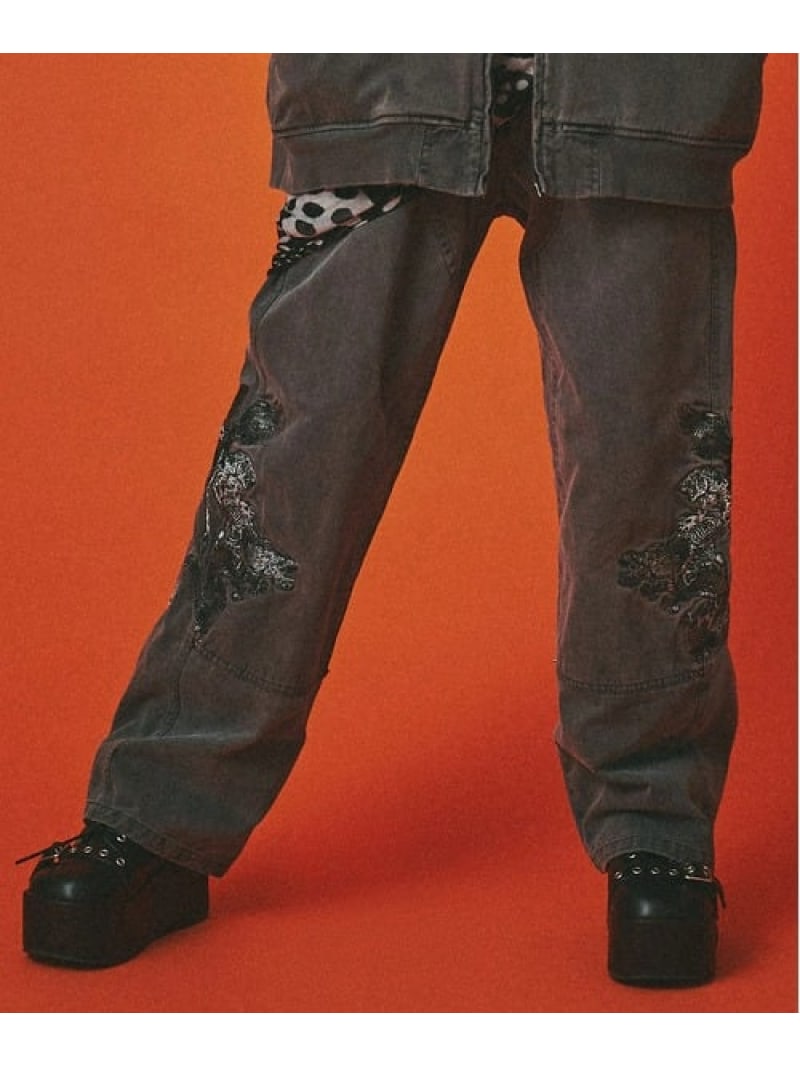 Rakuten - 【SALE／30%OFF】GALFY/ガルフィー 漢ダブルニー *セットアップ対応 (MENS) SELECT BRANDS ジャックローズ パンツ その他のパンツ ブラック ピンク ベージュ【RBA_E】【送料無料】[Rakuten Fashion]