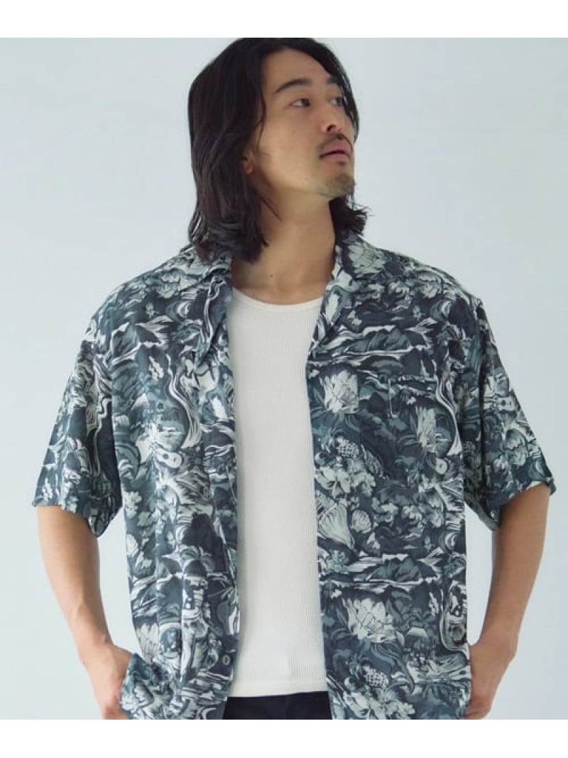Rakuten - Schott×Pineapple Juice/ショット×パイナップルジュース RAYON SS SHIRT(MENS) SELECT BRANDS ジャックローズ トップス シャツ・ブラウス【送料無料】[Rakuten Fashion]