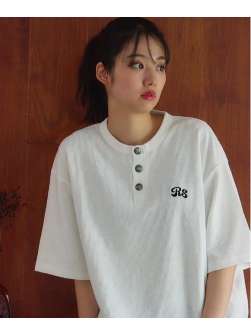 Rakuten - 【The Rolling Stones×JACKROSE】 コンチョボタン ヘンリーネック SSTEE(MENS) The Rolling Stones ジャックローズ トップス カットソー・Tシャツ ホワイト ブラック ブラウン【送料無料】[Rakuten Fashion]
