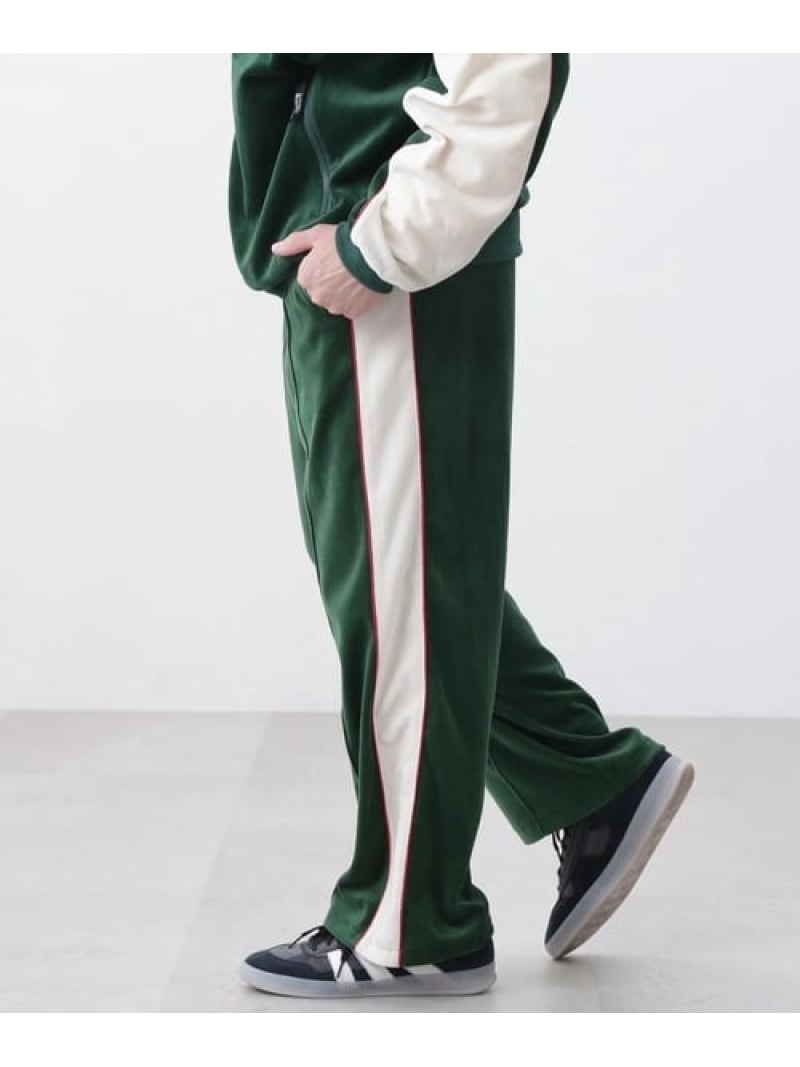 Rakuten - MANASTASH/マナスタッシュ VELVET TRACK PT (MENS) GSC MENS SELECT ゴースローキャラバン パンツ その他のパンツ グリーン【送料無料】[Rakuten Fashion]