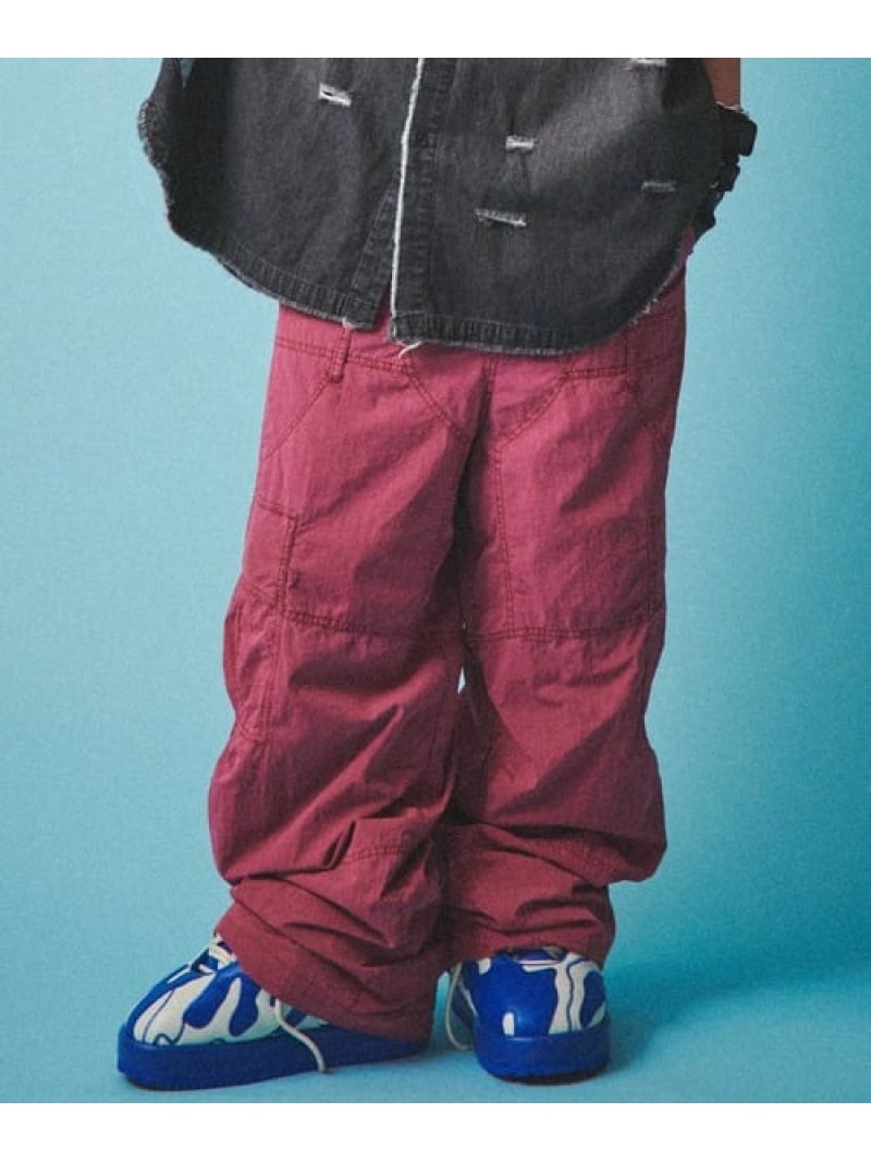 GALFY/ガルフィー 反戦パンツ(MENS) SELECT BRANDS ジャックローズ パンツ その他のパンツ ピンク ワインレッド ブラック【送料無料】[Rakuten Fashion]