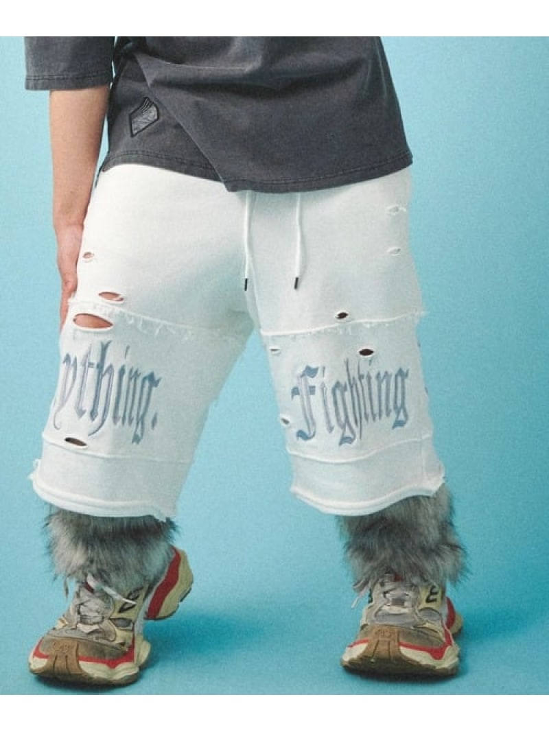 Rakuten - 【SALE／30%OFF】GALFY/ガルフィー 闇に染まりし反戦パンツ(MENS) SELECT BRANDS ジャックローズ パンツ その他のパンツ ホワイト ブラック グレー【RBA_E】【送料無料】[Rakuten Fashion]