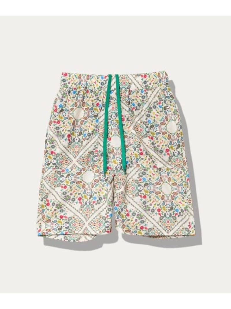 Rakuten - ガラガライージーハーフパンツ (WOMENS) go slow caravan ゴースローキャラバン パンツ その他のパンツ ブラック オレンジ ホワイト【送料無料】[Rakuten Fashion]