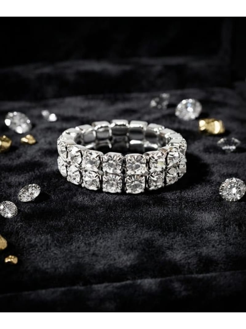 GA Double Tennis Chain Stretch Ring GALLIS ADDICTION ジャックローズ アクセサリー・腕時計 リング・指輪 ゴールド シルバー