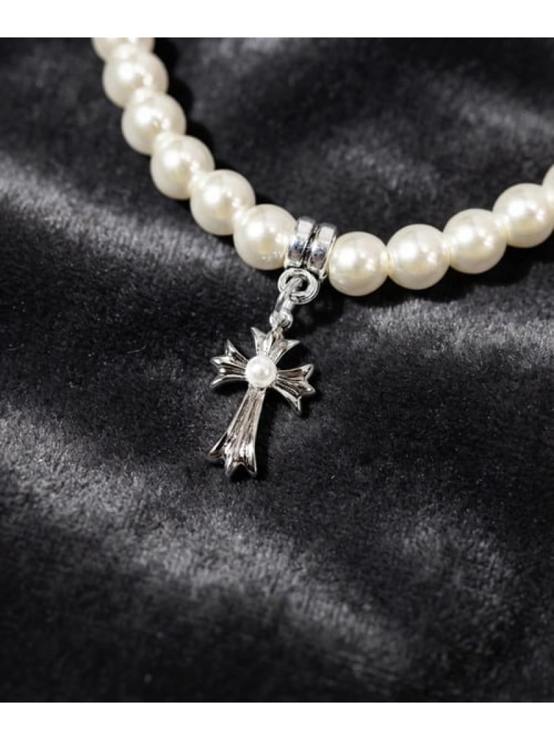 Rakuten - GA Pearl Cross Top Bracelet GALLIS ADDICTION ジャックローズ アクセサリー・腕時計 ブレスレット・バングル[Rakuten Fashion]