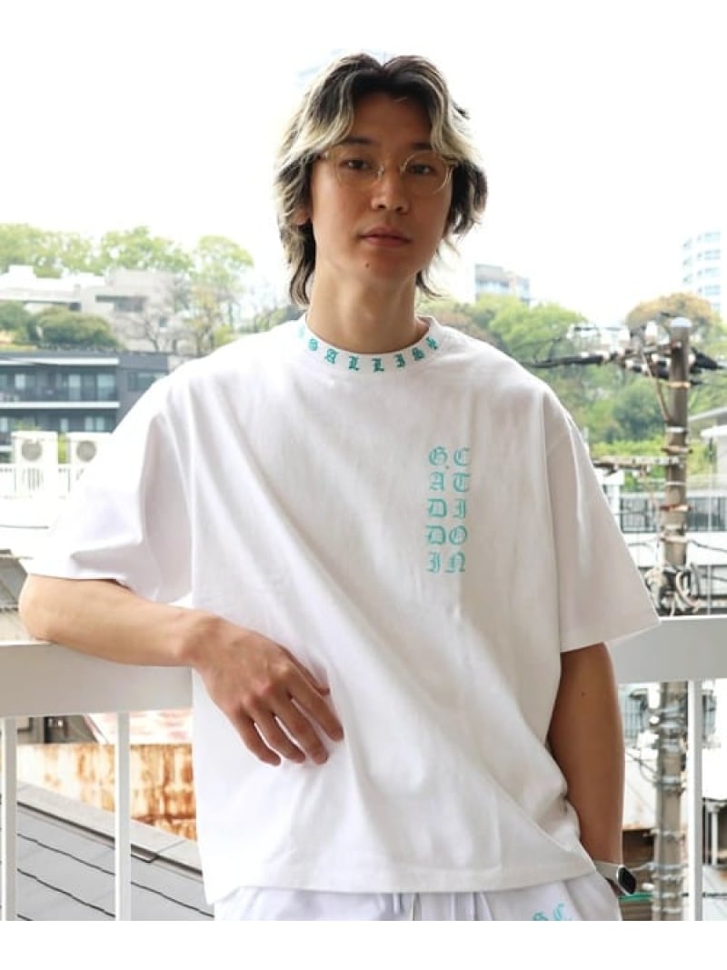 Rakuten - GA Color 刺繍&Print S/S Tee(MENS) GALLIS ADDICTION ジャックローズ トップス カットソー・Tシャツ ブラック ホワイト【送料無料】[Rakuten Fashion]
