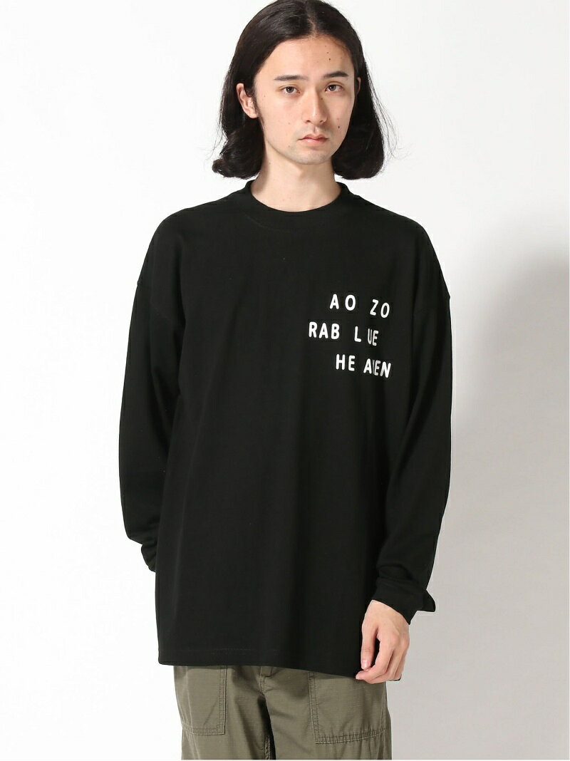 AOZORA BLUE HEAVEN/(M) カモメアンドロゴ ロングT AOZORA BLUE HEAVEN ゴースローキャラバン トップス カットソー・Tシャツ ホワイト ブラック【送料無料】[Rakuten Fashion]