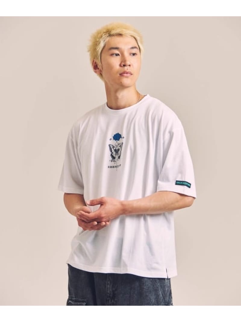 Rakuten - 【SALE／30%OFF】GA T/C BUTTERFLY SS TEE(MENS) GALLIS ADDICTION ジャックローズ トップス カットソー・Tシャツ ホワイト ブラック【RBA_E】【送料無料】[Rakuten Fashion]