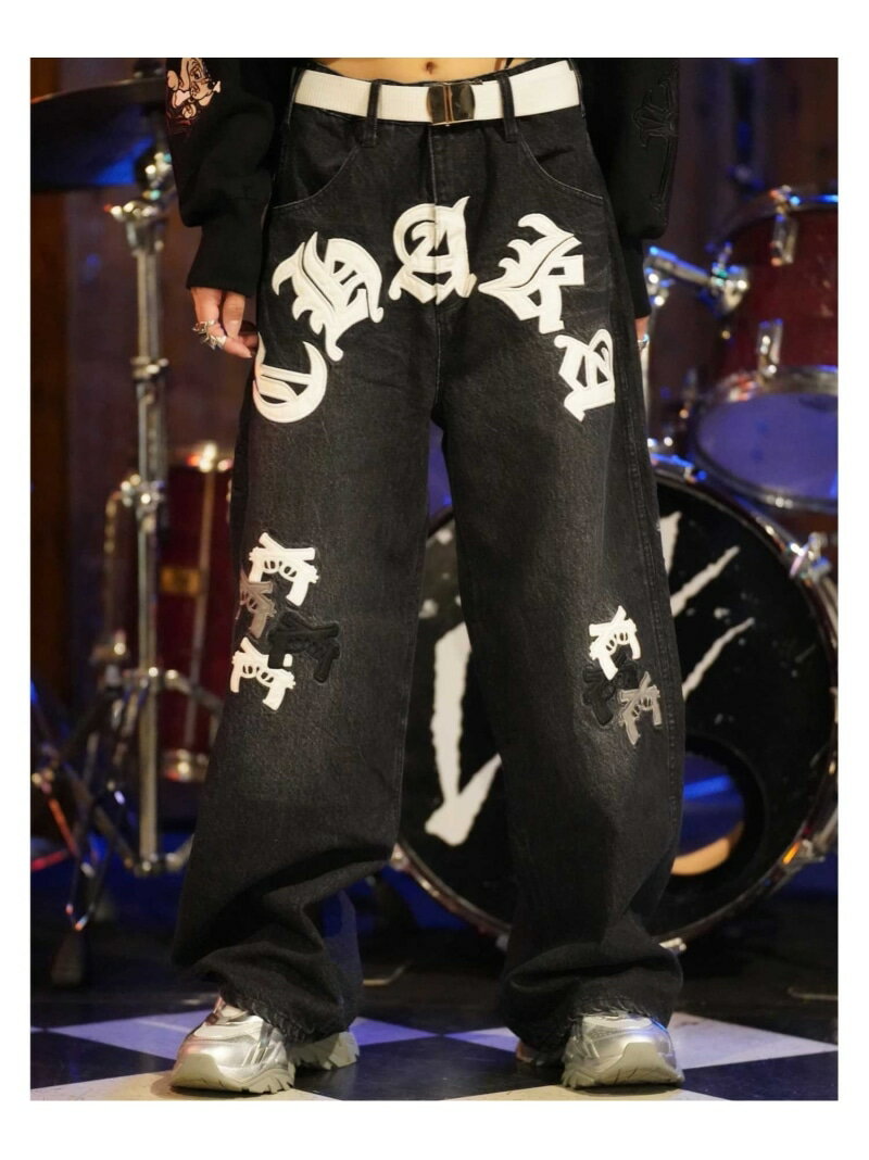 Rakuten - 【SALE／30%OFF】【GALFY×GALLIS ADDICTION】チャカだらけデニム(MENS) GALLIS ADDICTION ジャックローズ パンツ その他のパンツ ブルー ブラック【RBA_E】【送料無料】[Rakuten Fashion]