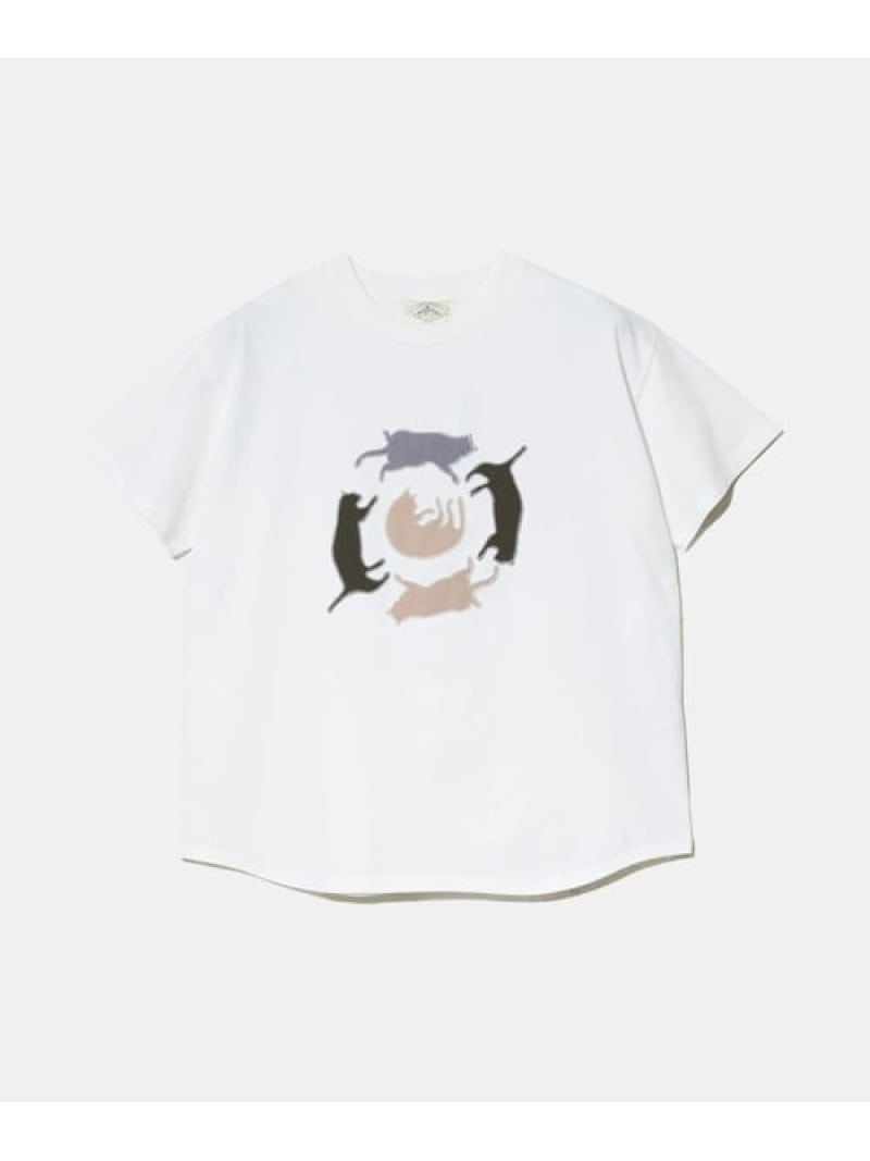 Rakuten - JUICY/ジューシー 猫たくさんアップリケTEE (WOMENS) GSC WOMENS SELECT ゴースローキャラバン トップス カットソー・Tシャツ ピンク ホワイト【送料無料】[Rakuten Fashion]