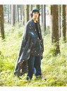 【SALE/30%OFF】【Oregonian Camper×go slow caravan】総柄 難燃ファイヤープルーフ ブランケット ポンチョL go sl...