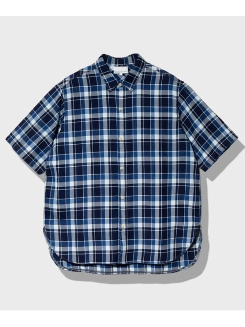 Rakuten - Universal Style Wear/ユニバーサルスタイルウェア INDIGO Plaid damage shirt (MENS) GSC MENS SELECT ゴースローキャラバン トップス シャツ・ブラウス ブルー【送料無料】[Rakuten Fashion]