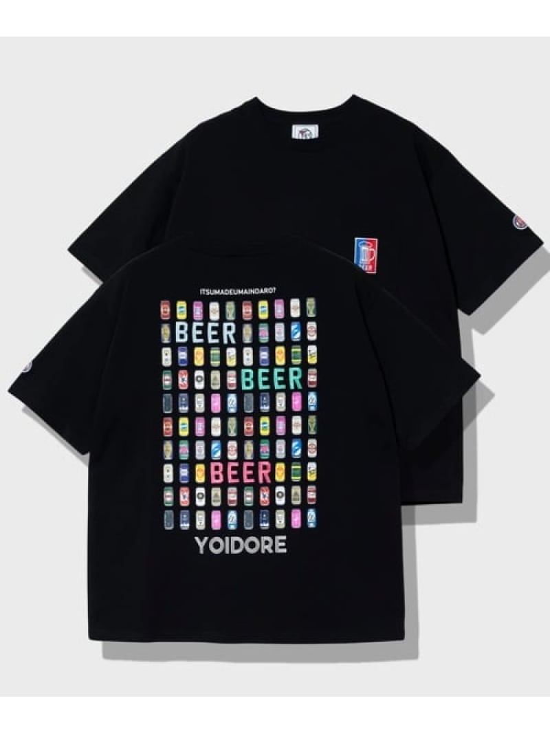 Rakuten - YOIDORE/酔いどれ ビールパラダイス TEE (MENS) GSC MENS SELECT ゴースローキャラバン トップス カットソー・Tシャツ パープル ブラック【送料無料】[Rakuten Fashion]