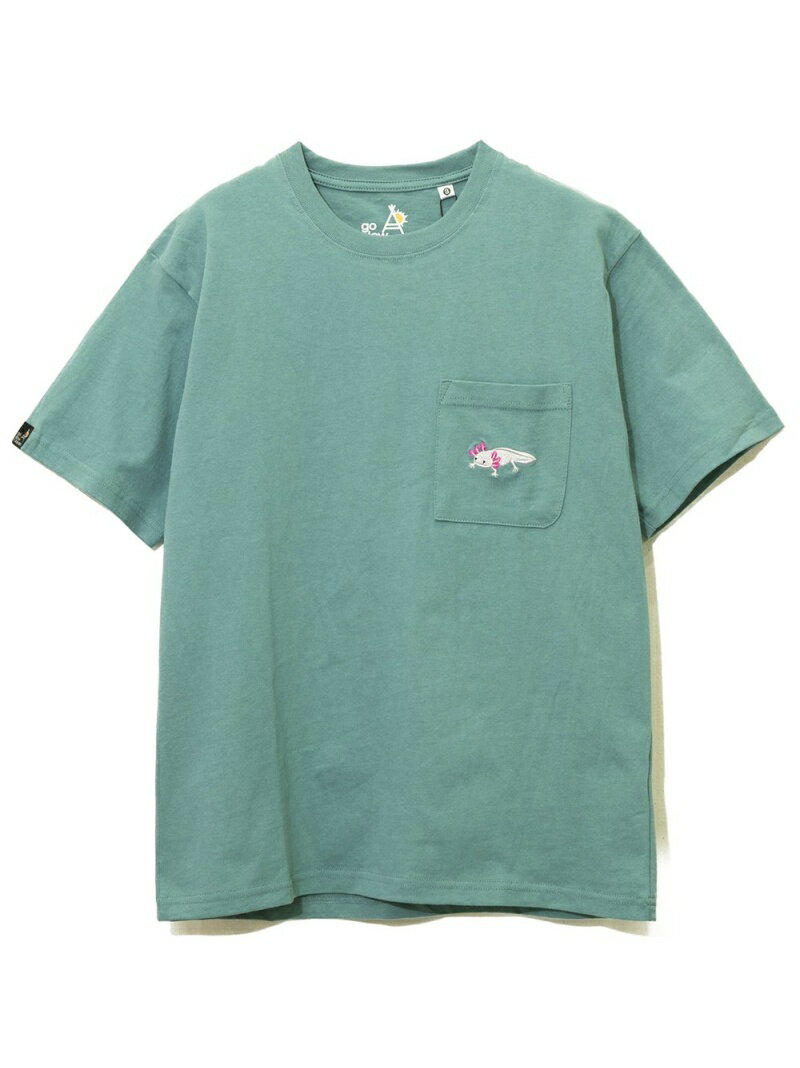 【SALE／50%OFF】go slow caravan/(M)USA/C 胸PKTいろいろ刺 GO SLOW CARAVAN ゴースローキャラバン トップス カットソー・Tシャツ ブルー グリーン ピンク ベージュ ブラック オレンジ【RBA_E】[Rakuten Fashion]