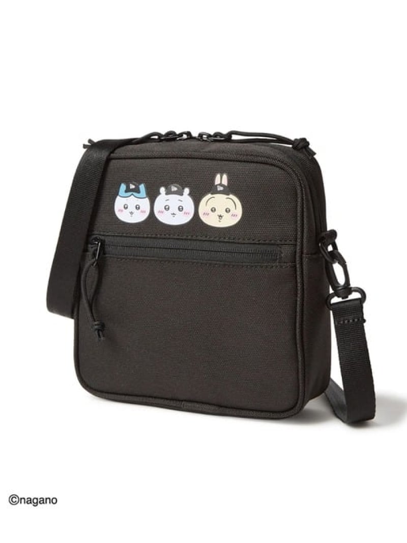 网状物 - NEW ERA/ニューエラ SQ SHOULDER POUCH CHIIKAWA NEW ERA ゴースローキャラバン 帽子 キャップ ブラック【送料無料】[Rakuten Fashion]