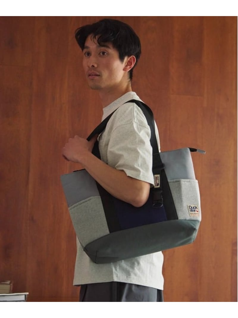 Rakuten - DUCKSTER/ダックスター 切替トートバッグ Duckster ゴースローキャラバン バッグ トートバッグ グレー ブラック【送料無料】[Rakuten Fashion]