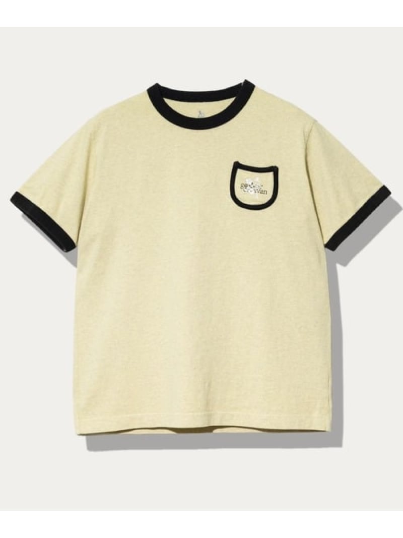 Rakuten - メランジェ G/D リンガー PKT TEE お花刺繍 (MENS) go slow caravan ゴースローキャラバン トップス カットソー・Tシャツ パープル イエロー オレンジ【送料無料】[Rakuten Fashion]