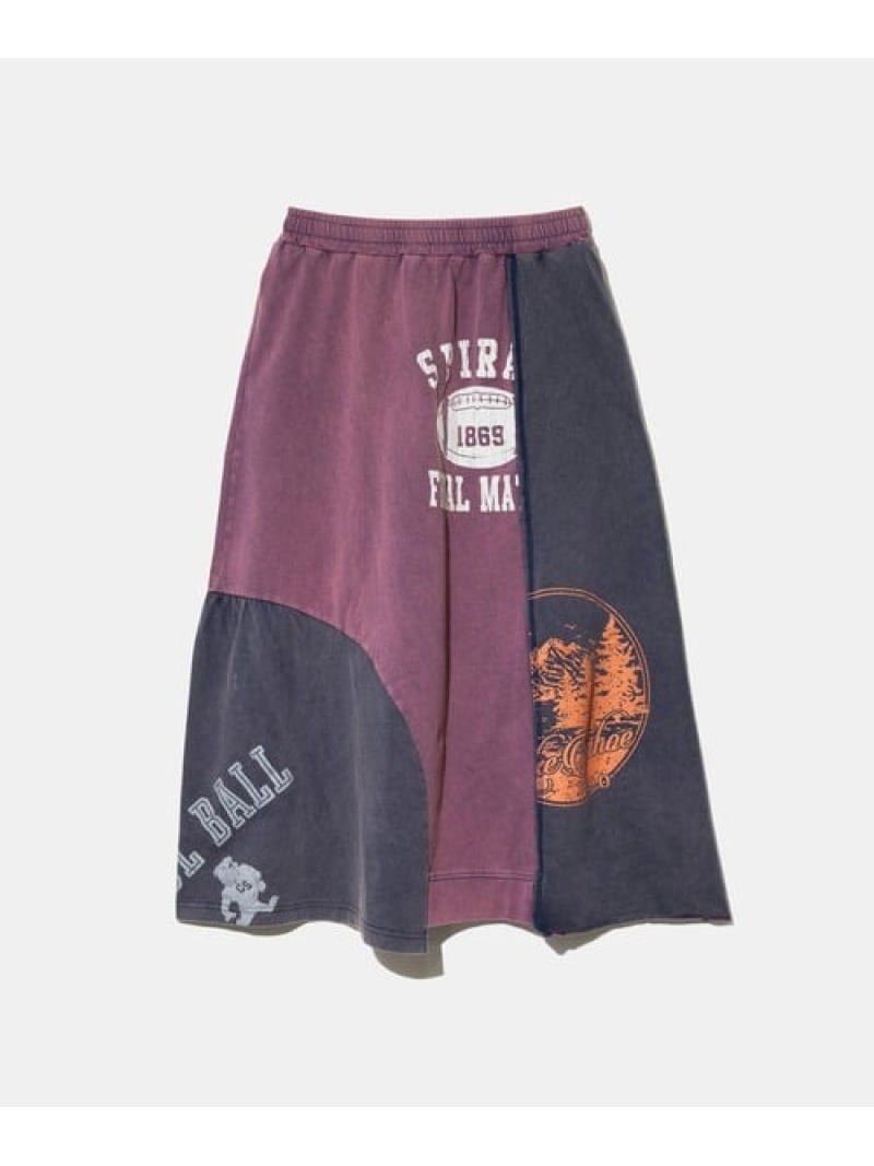 Rakuten - CUBE SUGAR/キューブシュガー 21/-天竺パウダー加工リメイク風切替SK (WOMENS) GSC WOMENS SELECT ゴースローキャラバン スカート その他のスカート パープル【送料無料】[Rakuten Fashion]