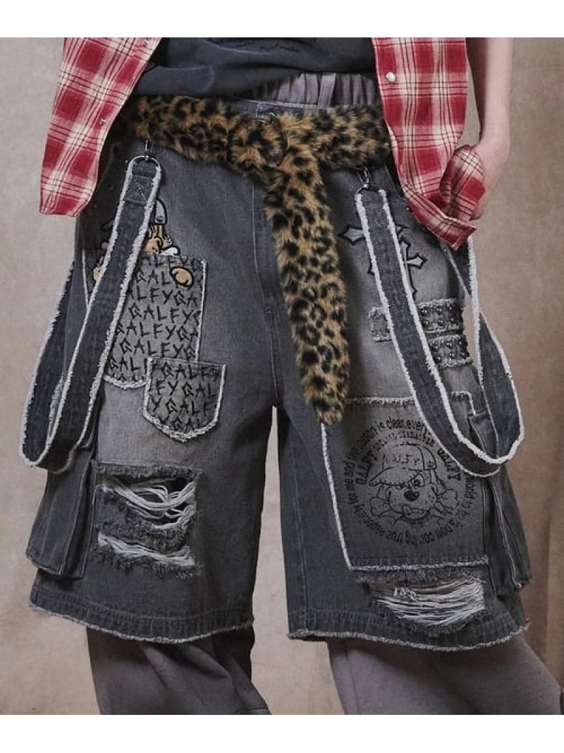 Rakuten - GALFY/ガルフィー VIBE↑↑クラッシュハーパン(MENS) SELECT BRANDS ジャックローズ パンツ その他のパンツ グレー ブラック ブルー【送料無料】[Rakuten Fashion]