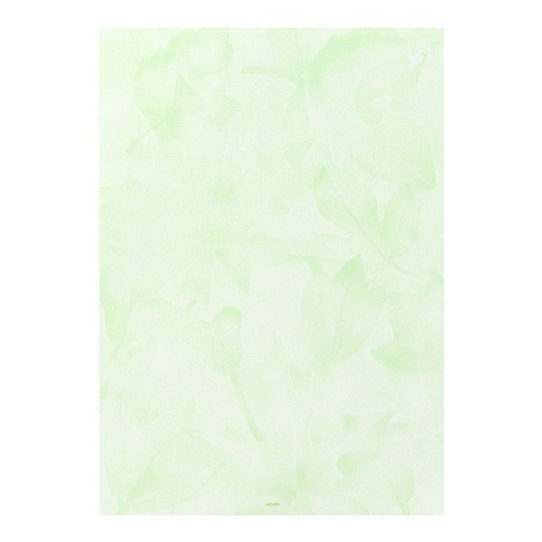 ミドリ　便箋 森色ノキモチ　インクジェットプリンター対応　無罫　罫線下敷き付き　midori sankodo-store-10003211 文具セレクトショップ SANKODO サンプル画像2