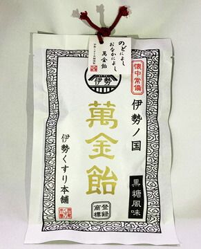 伊勢ノ国朝熊岳 萬金飴 まんきんあめ 黒糖風味 100g 5個セット ★