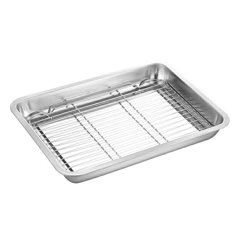 揚げ物 バット 油きりバット 36*27*4.5cm 天ぷらバット フライバット トレー 網付...