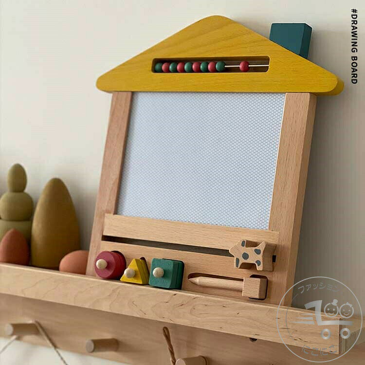 新生活 子供 おえかきボード お絵描きボード マグネット カラフル 木製 おもちゃ ...