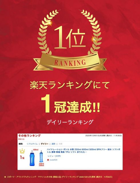 ハイドレーション ボトル 水筒 250ml 600ml 500ml BPAフリー 給水 ソフトボトル 携...