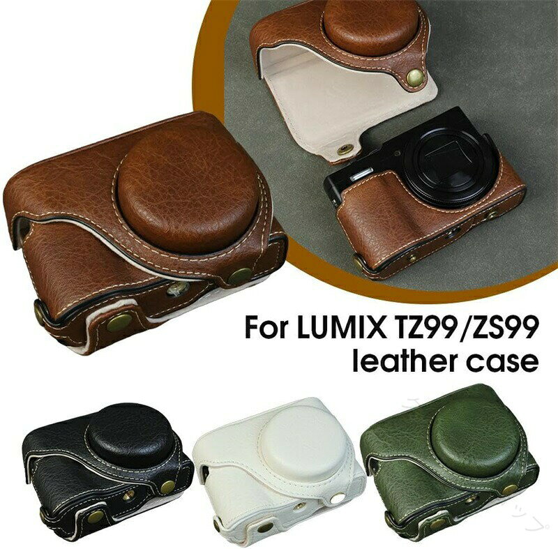 デジタル カメラ 用 ケース Lumix DC-TZ99 ZS99 対応 PU レザー 保護 カバー TZ99 ...