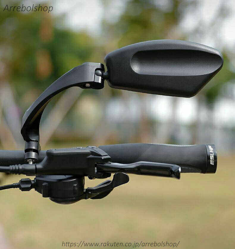 自転車用バックミラー 単品 左用 右用 バーエンドミラー サイクルミラー 後方確認 ...