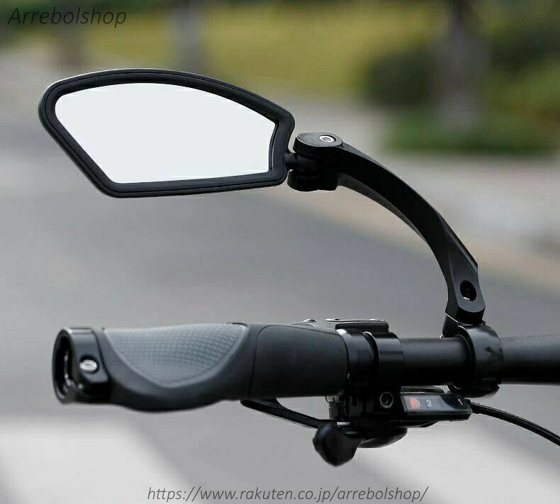 自転車用バックミラー 単品 左用 右用 バーエンドミラー サイクルミラー 後方確認 ...