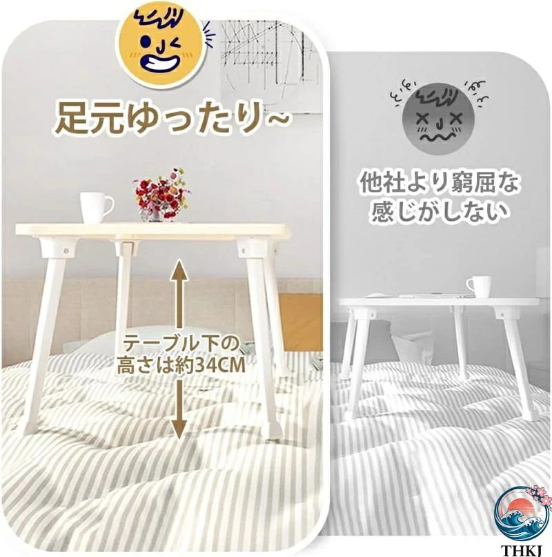 ドリンクホルダー付き 座卓 パソコンデスク 持ち運び便利 テーブル ミニテーブル リモートワーク 折りたたみ 組み立て不要 タブレットスタンド コンパクト sankoshoukai-10013903 サンコー商会 サンプル画像2