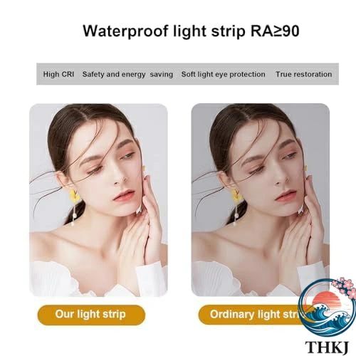 玄関洗面所トイレ用 四角 壁式 洗面ミラー 装飾ミラー スマートミラー 照明付き LEDライト付 ウォールミラー 風呂鏡化粧鏡 明るさ調節可能 鏡 60*60CM LED 女優ミラー 照明付き 浴室鏡 洗面鏡 ミラー 壁掛け鏡 [2]