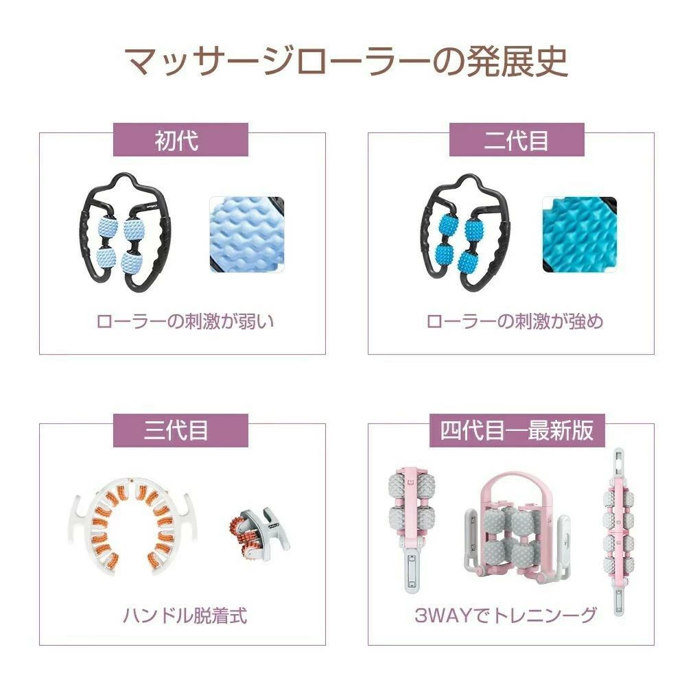 マッサージローラー マッサージ器 ローラー マッサージ 筋膜ローラー ふくらはぎ ...