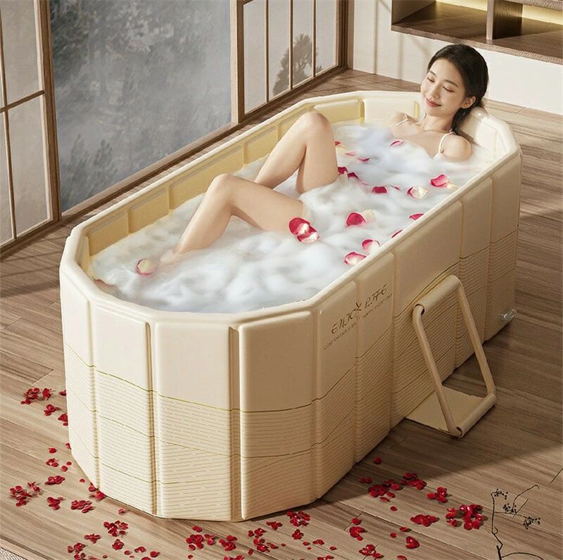 折りたたみ浴槽 露天簡易風呂 組み立て不要 長時間保温 SPA 収納便利 折りたたみ お風呂掃除 浸漬式 お風呂のふた 全年齢対応大人子供 お風呂洗剤 持運び便利 お風呂
