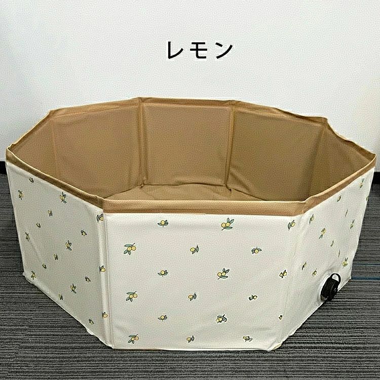 空気入れ不要 ビニールプール 犬用プール 持ち運び便利 ペットバスプール 耐磨防水...
