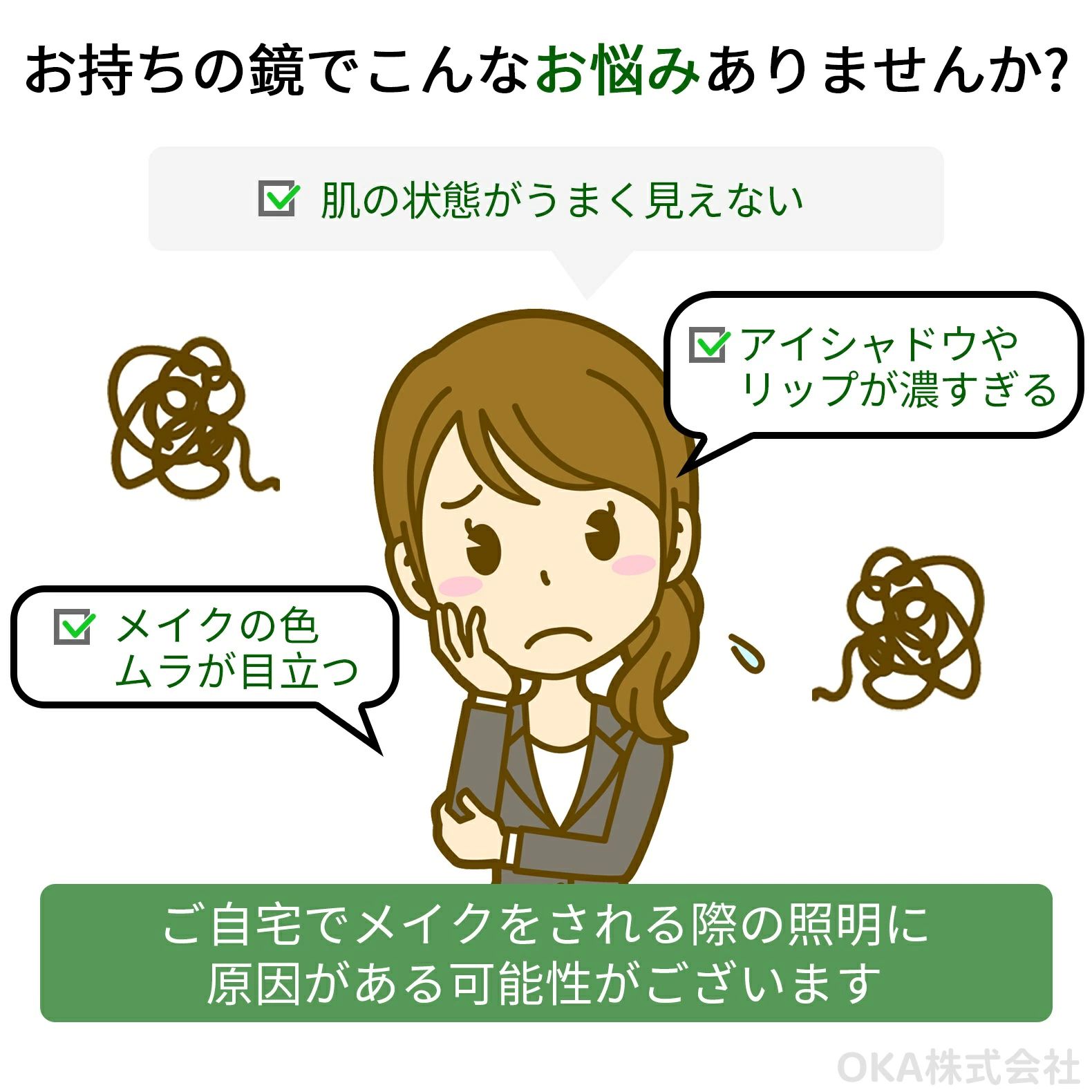 美容室 卓上鏡 化粧 化粧台 「 明るさ調整 女優 メイク 」 大きいサイズ 大きい 化粧鏡 化粧鏡卓上 照明 15個LED電球付き 壁掛け ライト付き led メイクミラー ミラー 卓上ミラー ライト LED 58*43*10cm ライト付きミラー おしゃれ [3]