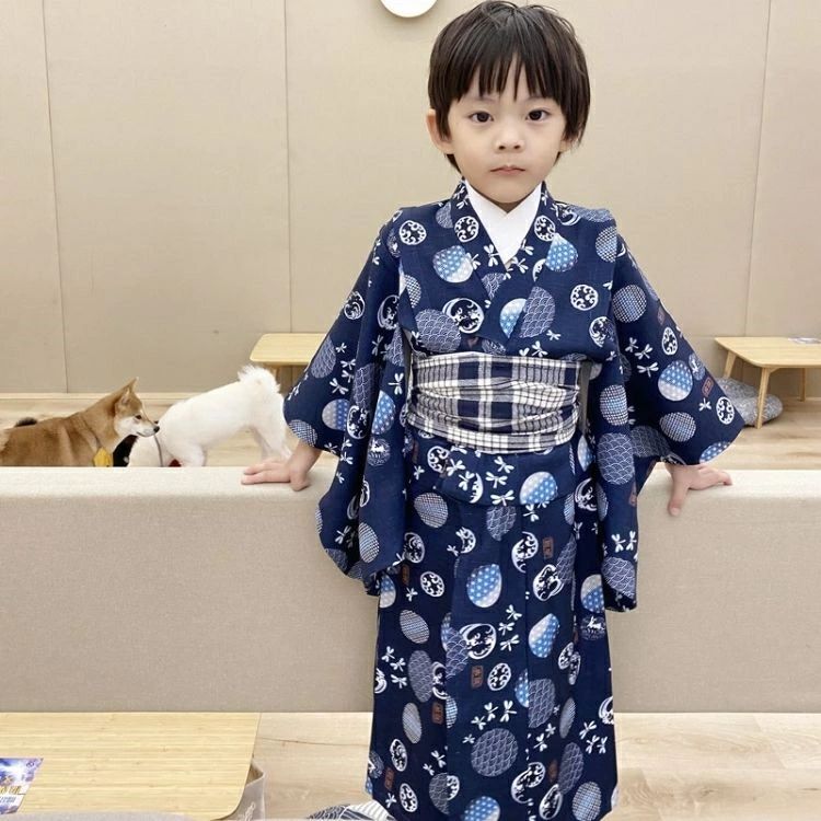 ジュニア 幼稚園 子供服 ひな祭り花見 男の子 中学生 振袖 虫柄 部屋着 兵児帯 小学生 花火大会 おしゃれ 和装セット トンボ カブトムシ 七五三 写真撮り 100-140cm レトロ 2点セット 夏祭り ネイビー 浴衣 浴衣 紺色 キッズ 子供服