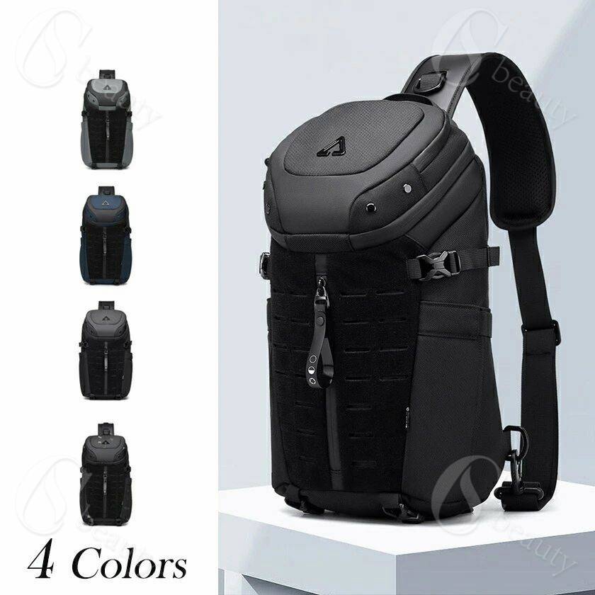 Rakuten - 大容量 撥水 斜めがけ カッコいい バッグ おしゃれ アウトドア 通学 メンズ ショルダーバッグ お出かけ 旅行 シンプル ボディーバッグ ipad対応 肩掛け 海外 海外旅行 通勤 ボディバッグ