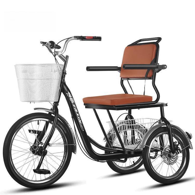 Trike - レディース 2024年新型 三輪クルーザー 先進転倒防止自転車 高齢者用三輪自転車 三輪自転車 大人用自転車 高齢者用 三 高炭素鋼フレーム 三輪クルーザー 大人用